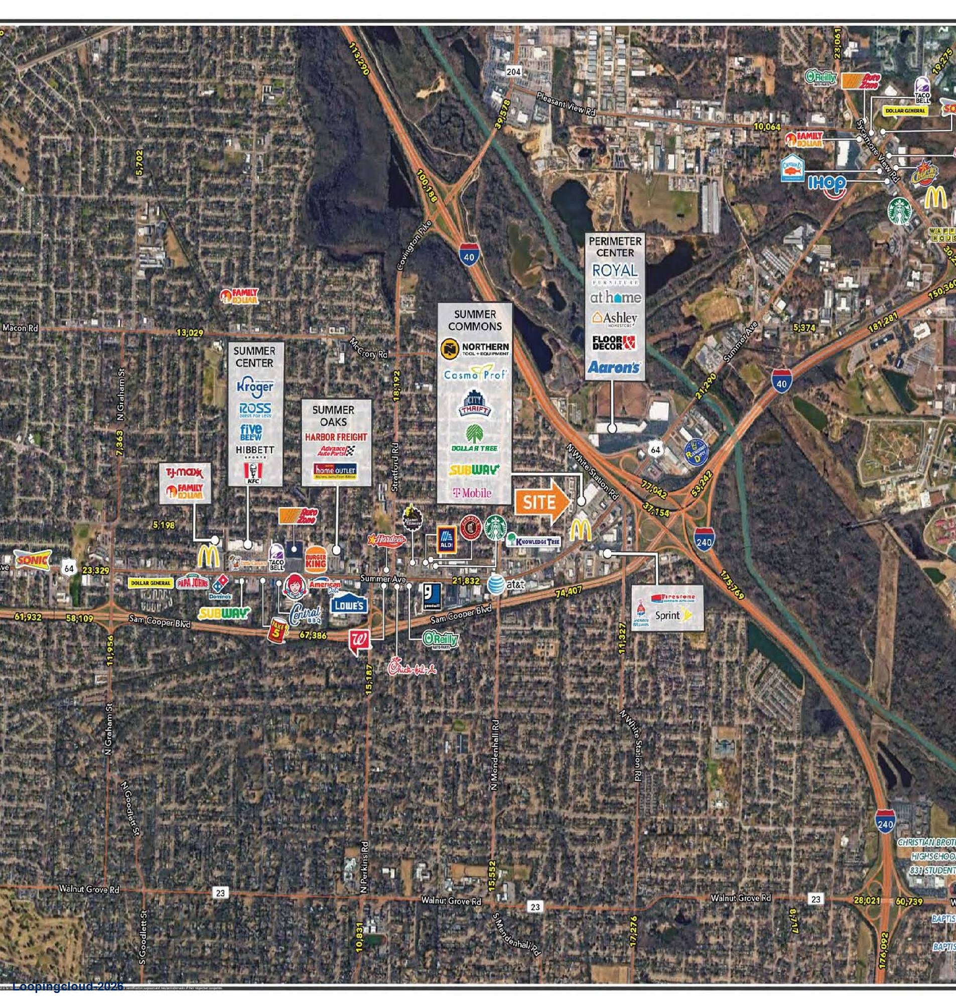 Premier Retail Opportunities at 5124 Summer Avenue | East Memphis Shopping Center