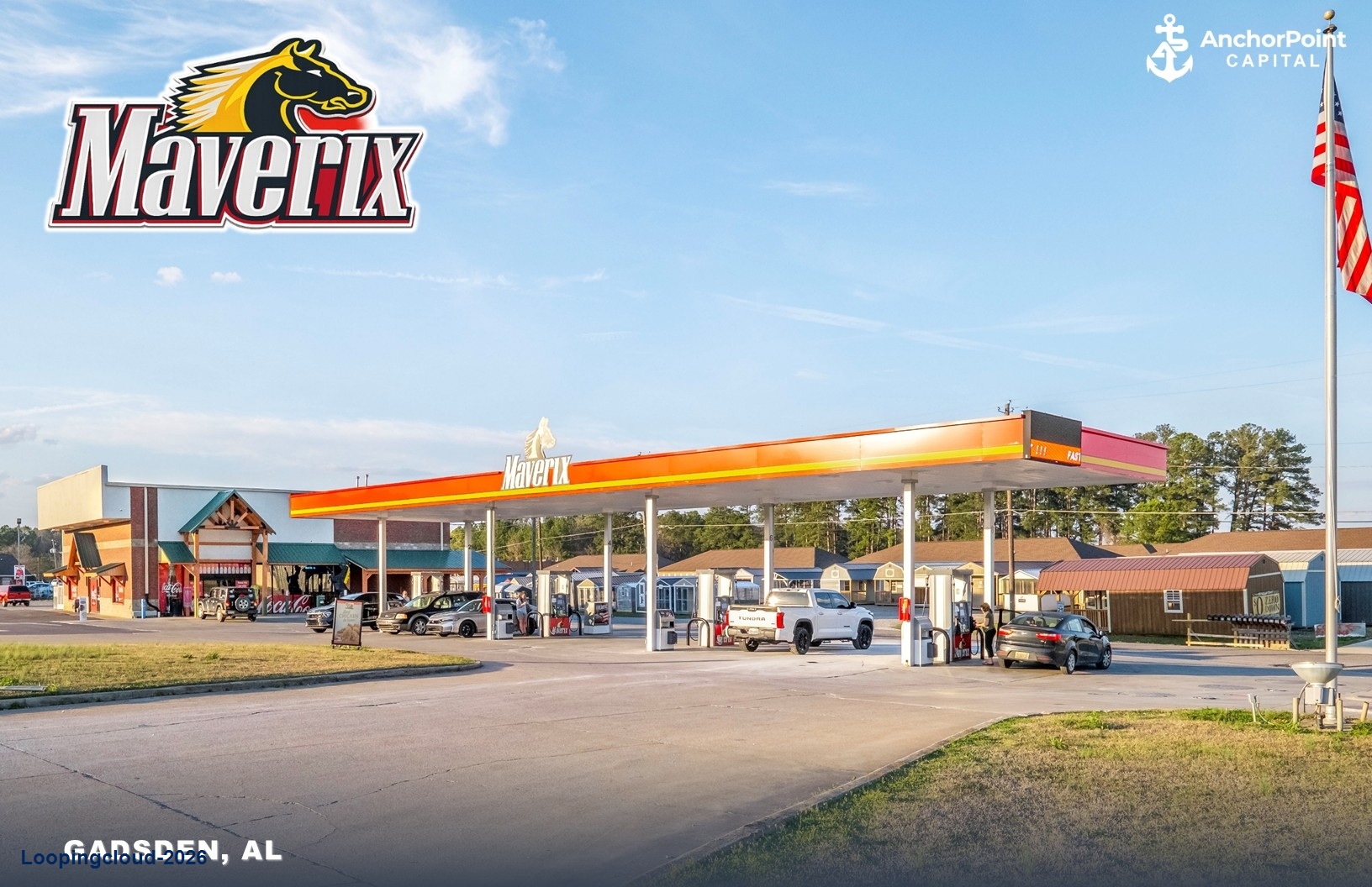 Absolute NNN Maverix Gas Station For Sale | Gadsden, AL | 8.00% Cap Rate