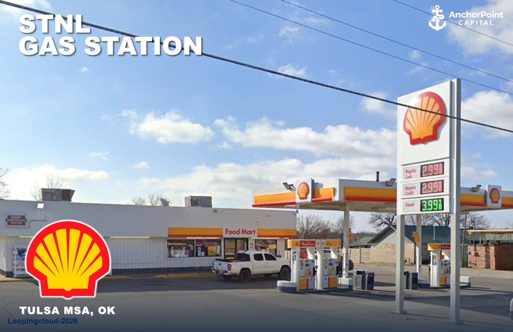 Absolute NNN Shell C-Store For Sale | Drumright, OK (Tulsa MSA)