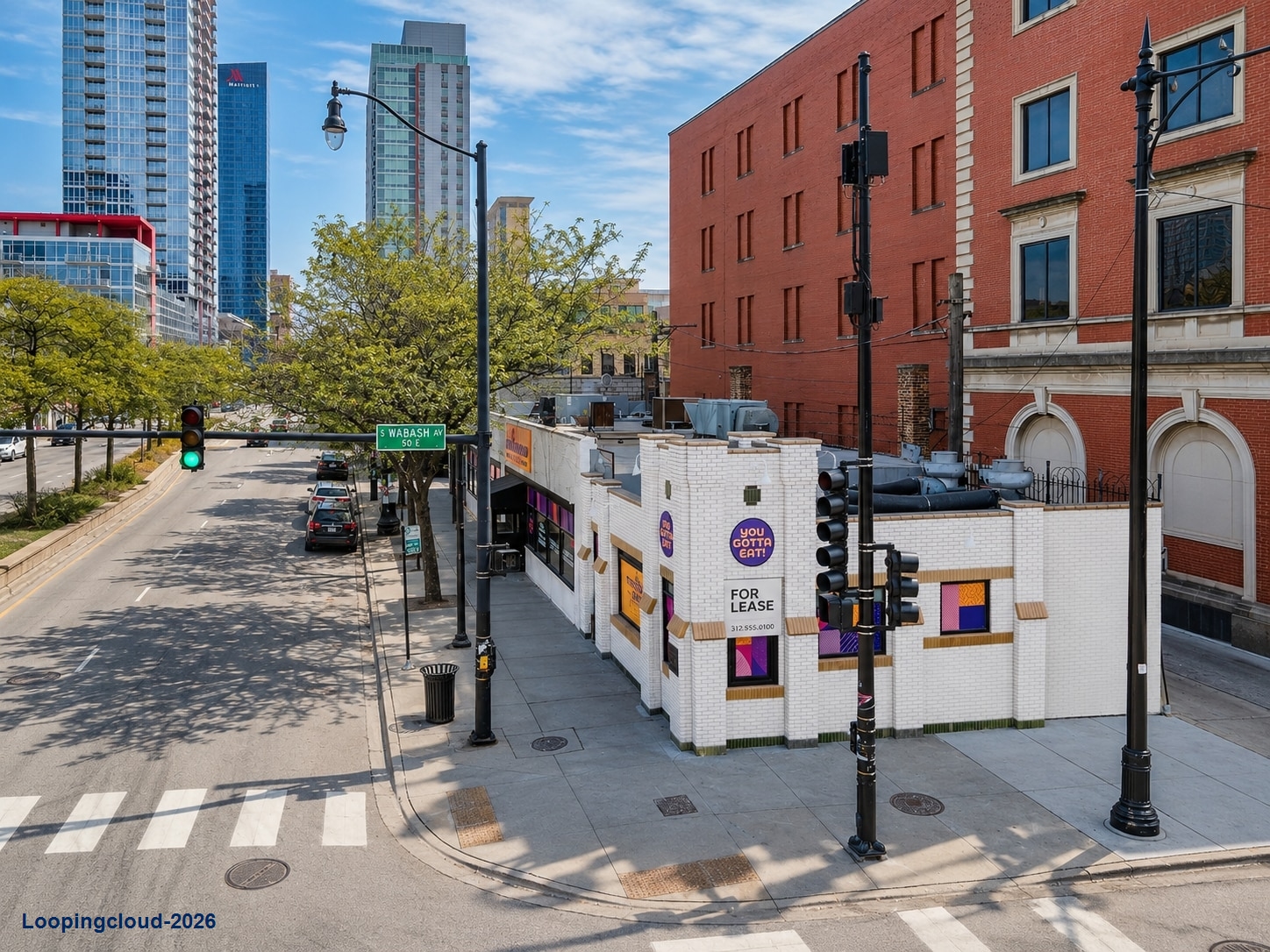 Prime South Loop Commercial Space for Lease | 1,581 to 3,162 SF at 49 E Cermak Rd, Chicago (60616)
