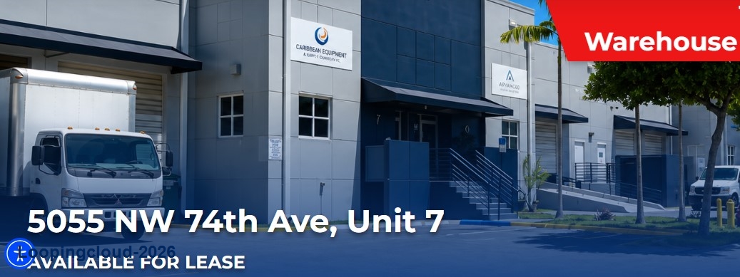 Prime Industrial Warehouse & Office for Lease in Miami, FL