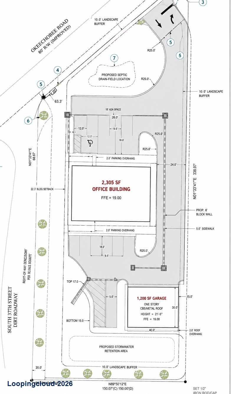 Shovel-Ready ±0.84-Acre Development Site | 3616 Okeechobee Rd, Fort Pierce, FL