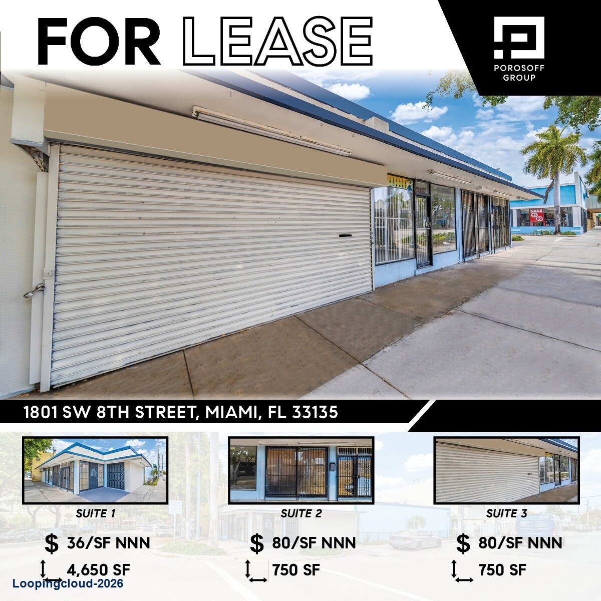 Prime Calle Ocho Retail Space for Lease | 1801 SW 8th St, Miami FL 33135