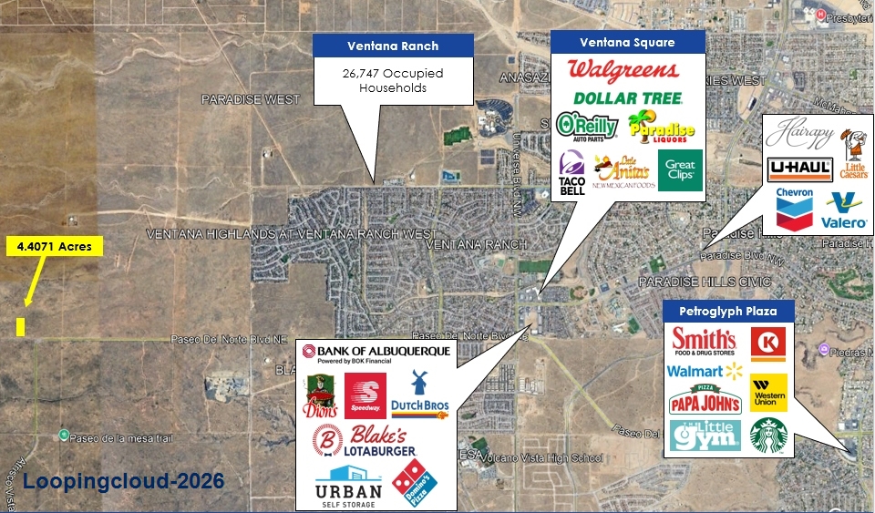 High Density Multi Family Land for Sale in Rio Rancho, NM | Paseo Del Norte Development Site