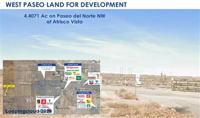 High Density Multi Family Land for Sale in Rio Rancho, NM | Paseo Del Norte Development Site