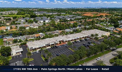 Prime 1,500 SF Retail Space For Lease in Hialeah / Palm Springs North ($30/SF NNN)