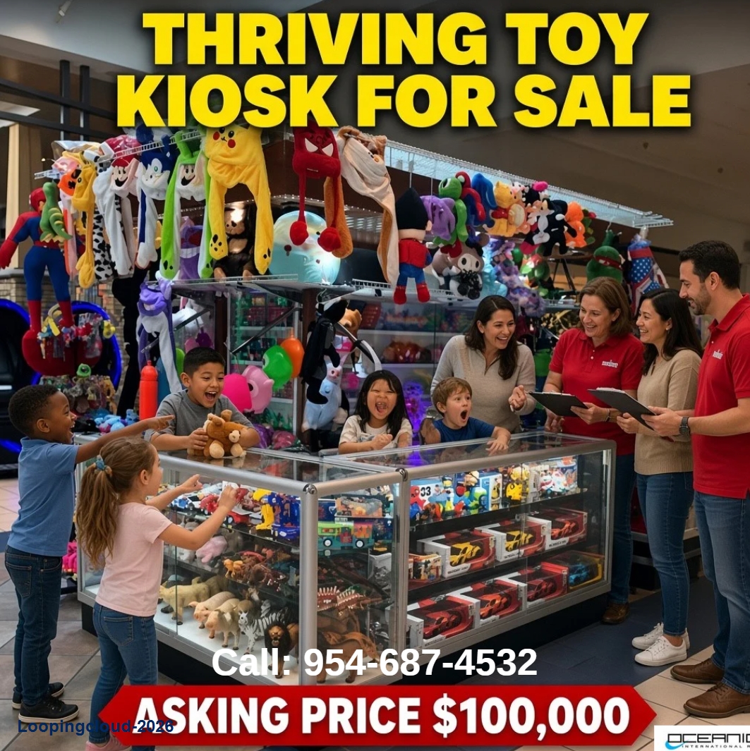 Hialeah Mall Toy Kiosk For Sale